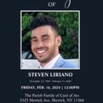 Steven Liriano Obituary Merrick NY, Funeral At The Parish Family of Cure of Ars
