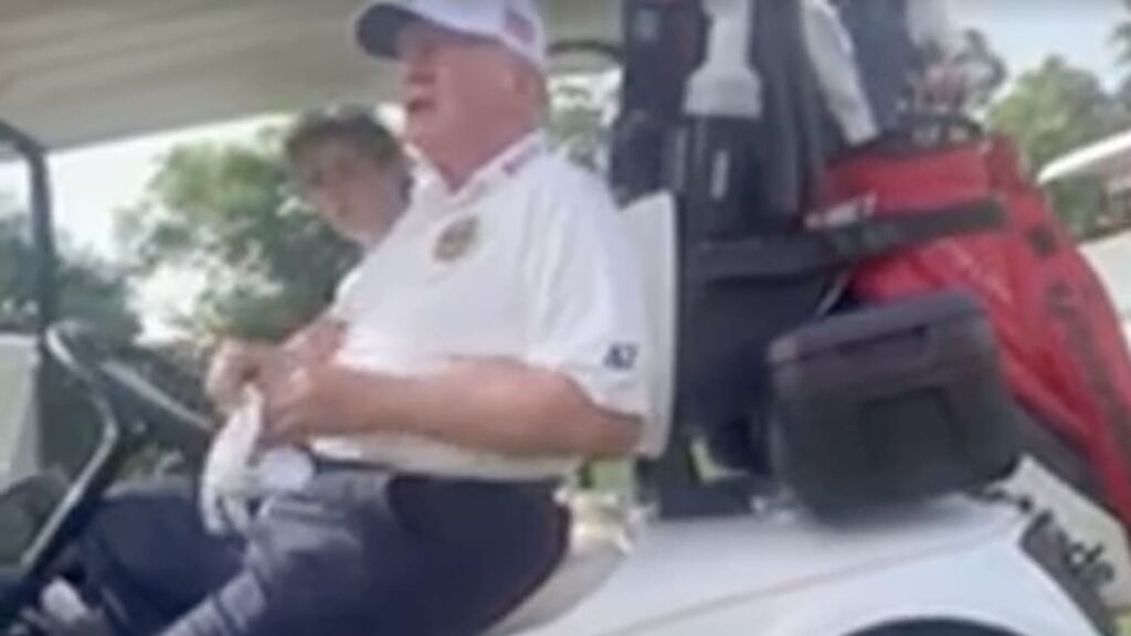 Trump Golf Cart Video